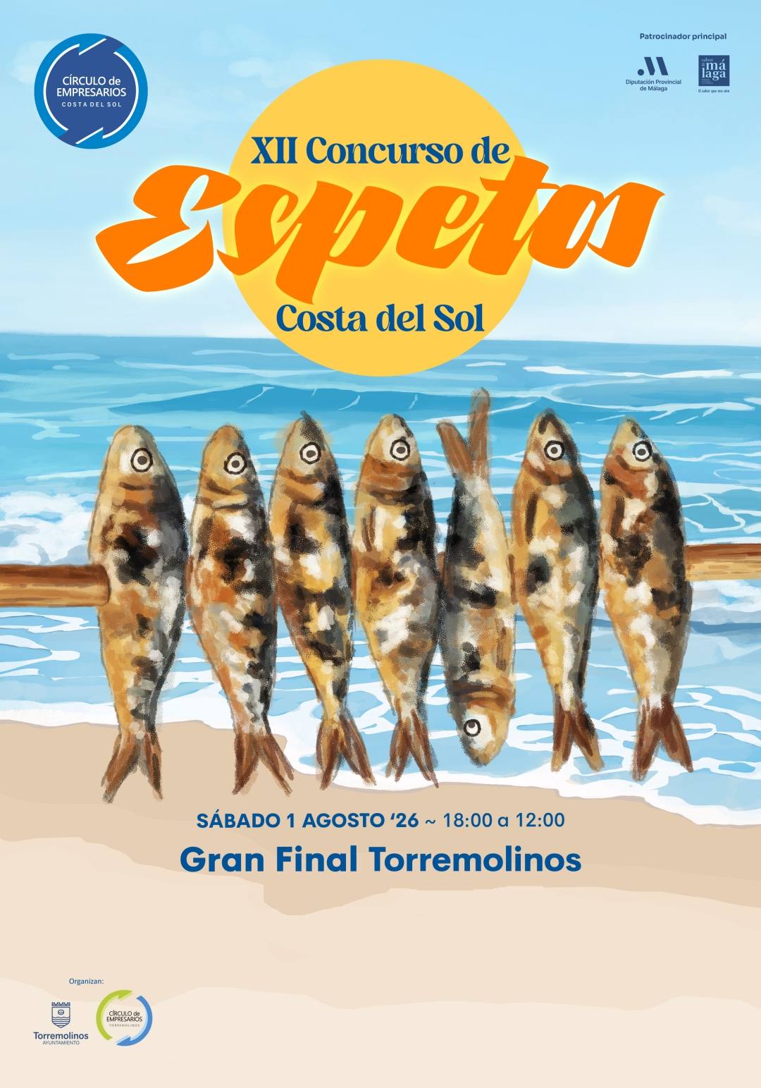 Cartel del XII Concurso de Espetos 2026